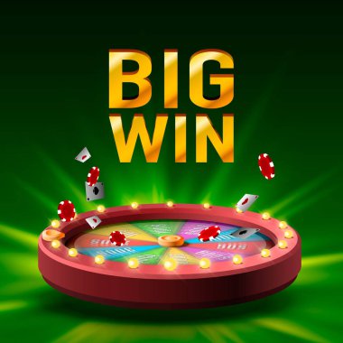 Renkli servet tekerlek. yeşil arka plan üzerinde izole. Vektör çizim