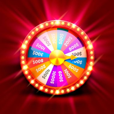 Renkli talih çarkı.