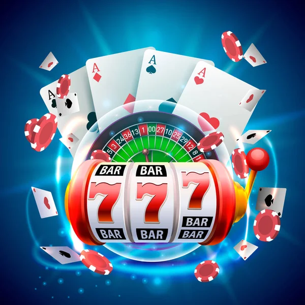 Casino 3d kapak. — Stok Vektör