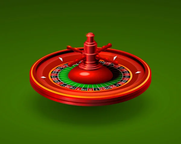 Fond réaliste de casino roulette objet. — Image vectorielle