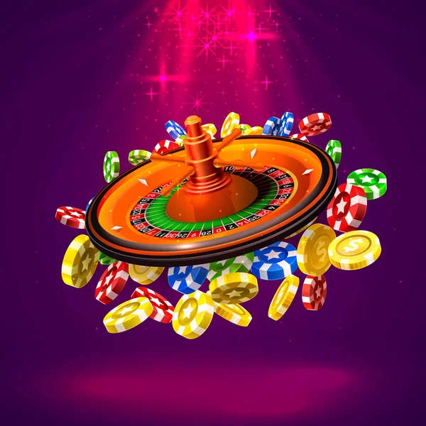 Roda de sorte ou fortuna colorida roda de jogo online casino banner para  internet casino grande vitória conceito vetor ilustração