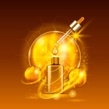 Hayati serum altın damlalık şişe