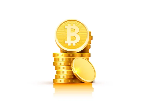 Bitcoin cash pièce d'or . — Image vectorielle
