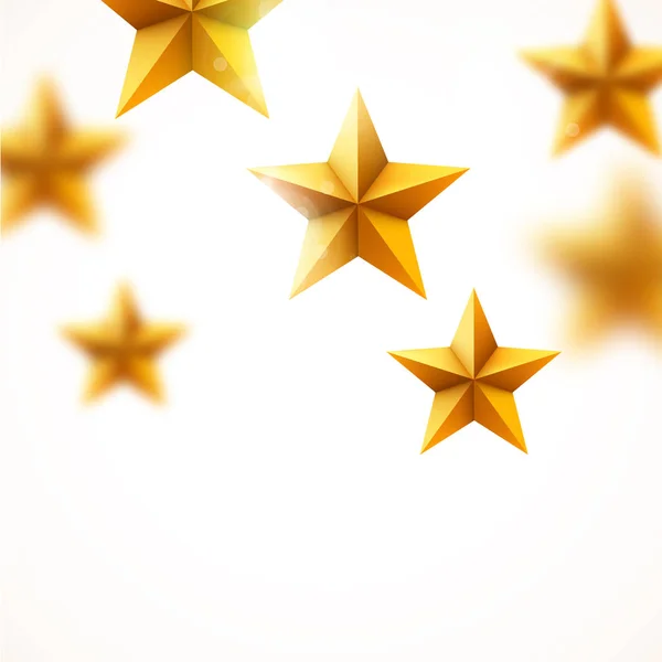 Golden star background. Success concept. — Stock Vector