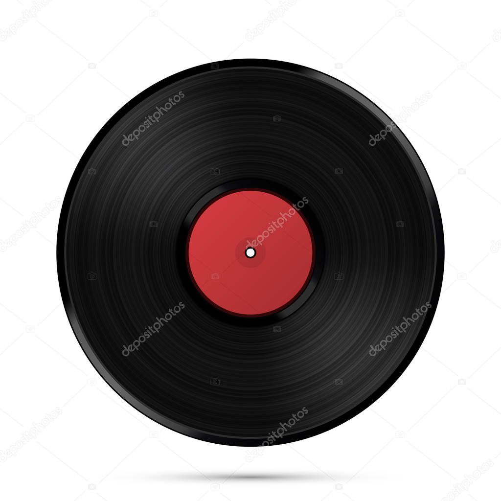 LP Record icon, Gramophone music object