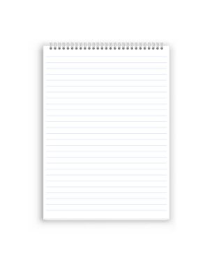 boş gerçekçi spiral not defteri defter