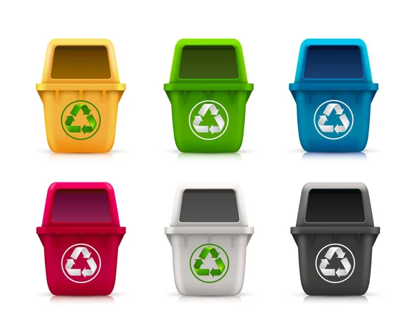 Ensemble de déchets écologiques — Image vectorielle