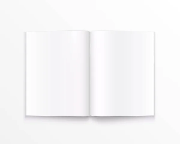 Open paper book with text — Stock Vector