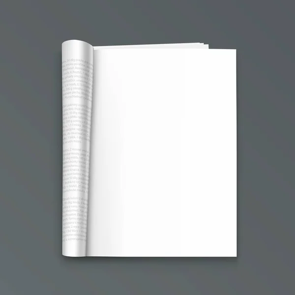 Öppna journalen papper. — Stock vektor