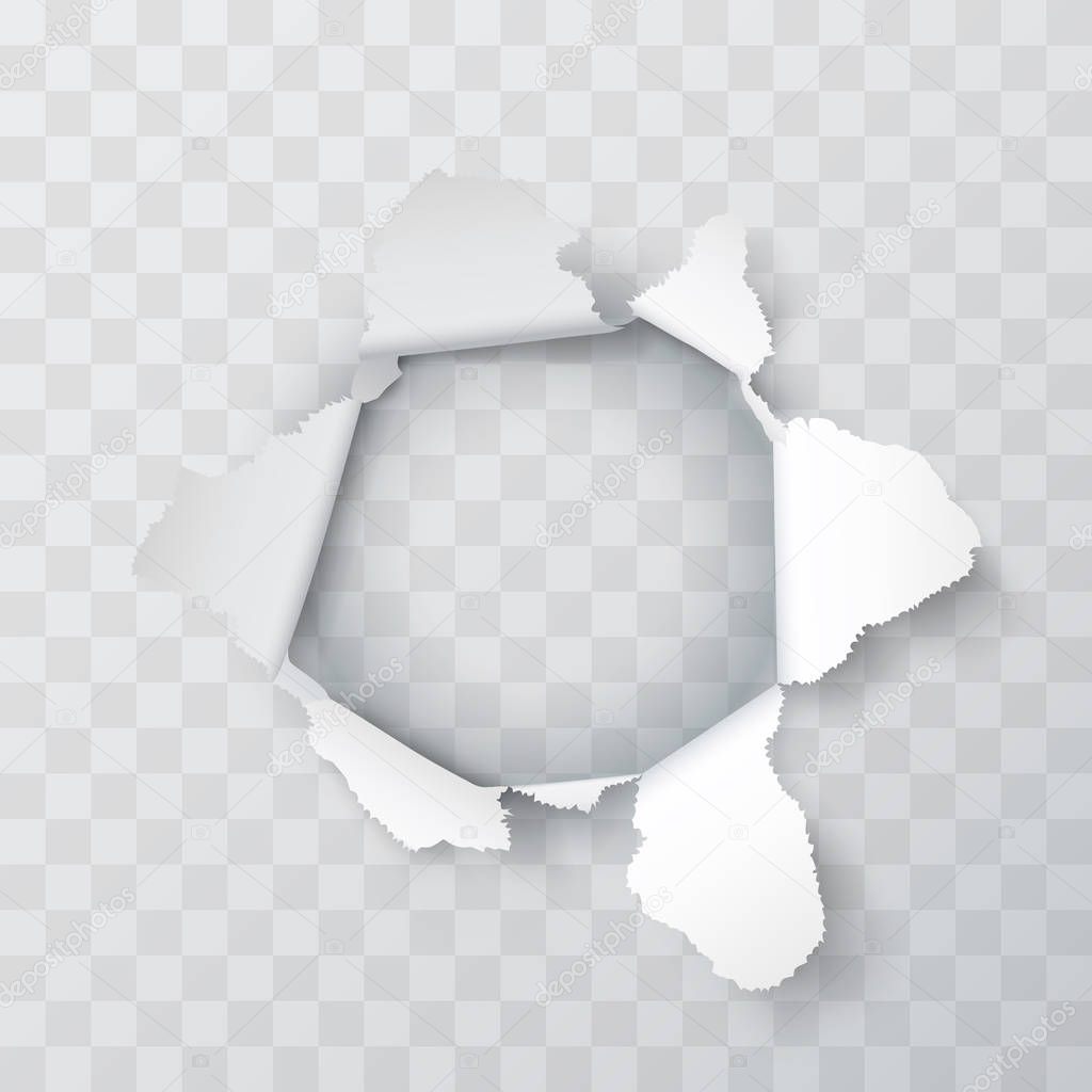 Explosion paper hole