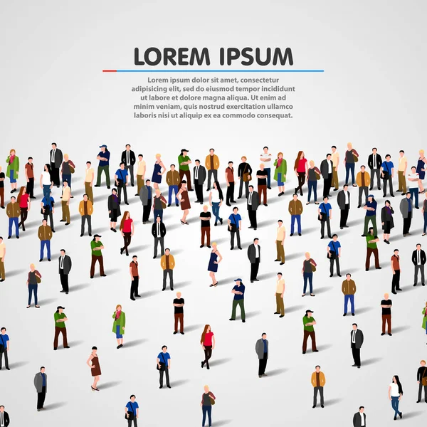 büyük bir grup insan.