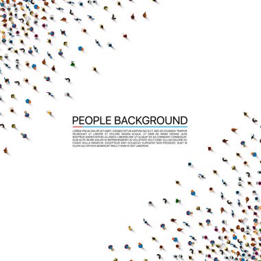 Kalabalık bir topluluk.