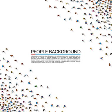 Kalabalık bir topluluk.