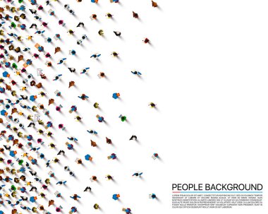 Kalabalık bir topluluk.