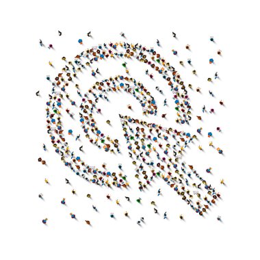 insan kalabalığı.