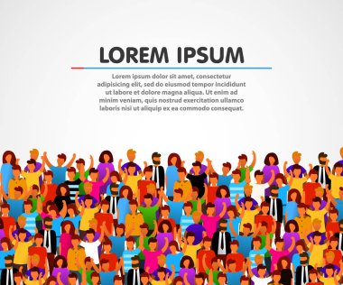 büyük bir grup insan.