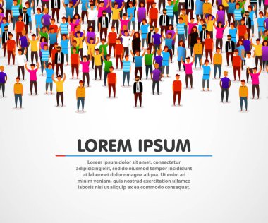 büyük bir grup insan.