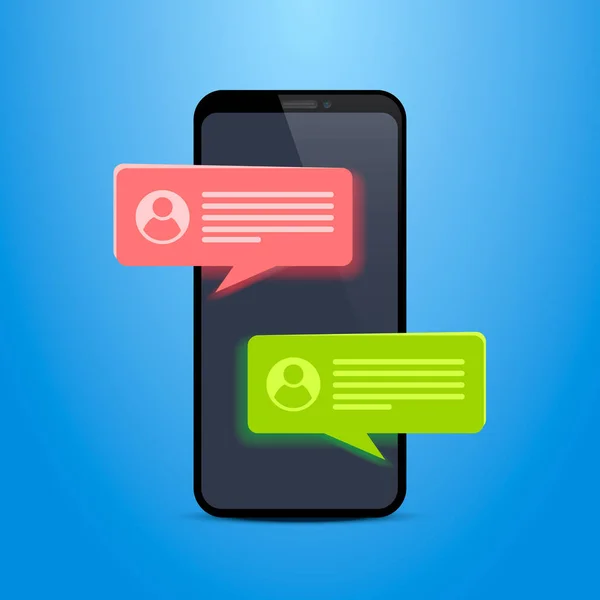 Phone text message. — Stock Vector