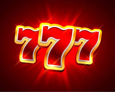 Büyük zafer Yuvaları 777 afiş casino arka plan.