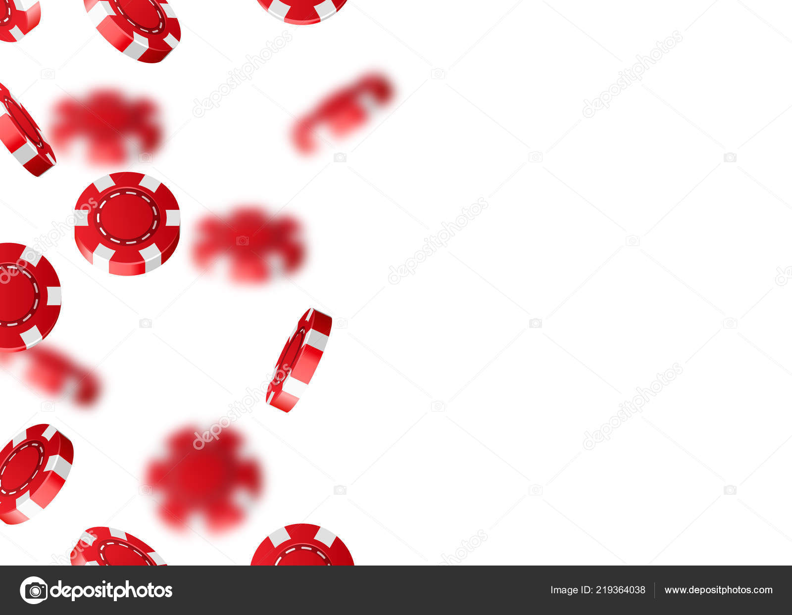 Vermelho Voando Caindo Fichas Poker Casino Isolado Fundo Branco Jackpot  Vetor de ©hobbit_art 219364038, image size:1600x1243