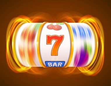 Altın slot makinesidir ikramiye kazanır. Casino kavramı.