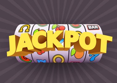 Altın slot makinesidir ikramiye kazanır. Büyük zafer kavramı. Casino jackpot.
