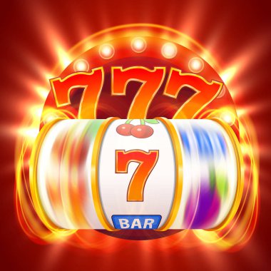 Altın slot makinesidir ikramiye kazanır. Büyük zafer kavramı. Casino jackpot.