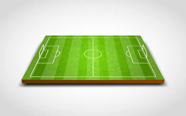 Zelená pole fotbal nebo fotbal — Stockový vektor