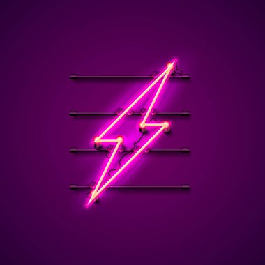 Yıldırım tabela Neon işareti.