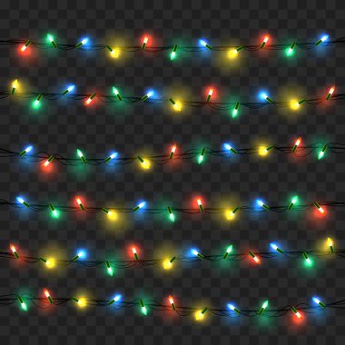 Xmas tatil tebrik için parlayan ışıklar.