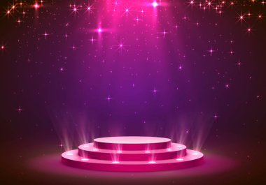 Işık podyum kırmızı göster.