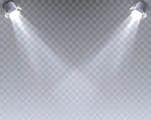 Modèle de lumière sur le fond transparent . — Image vectorielle