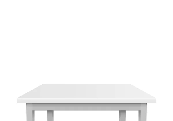 Tavolo grigio su sfondo bianco . — Vettoriale Stock