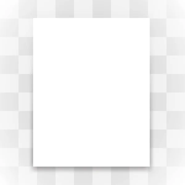 Libro bianco bianco bianco su sfondo trasparente. Vettore — Vettoriale Stock