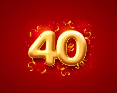 Şenlikli tören balonları, 40. Vektör 