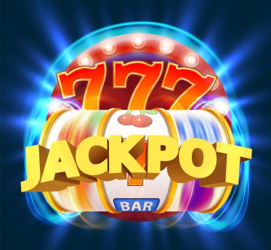 Altın slot makinesidir ikramiye kazanır. Büyük zafer kavramı. Casino jackpot.