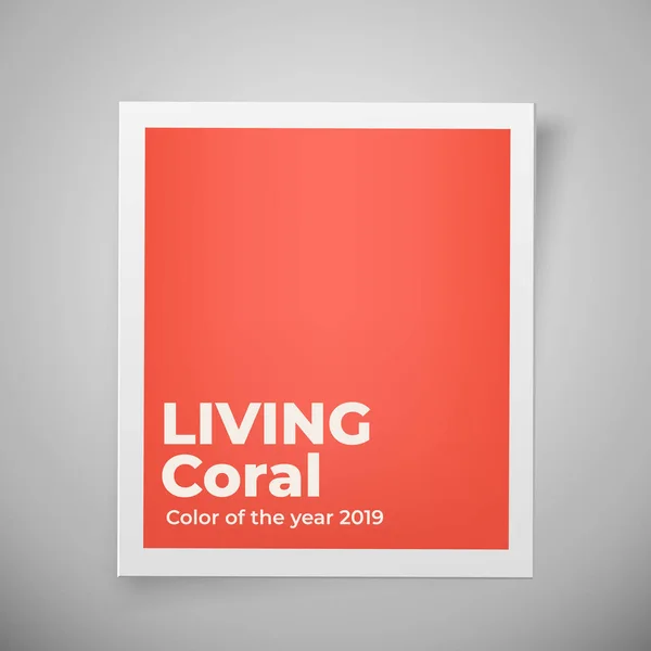 Årets färg 2019. Living Coral Palette. — Stock vektor