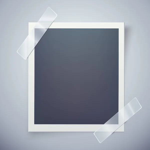 Retro Foto rámeček s lepící páskou. Sladké vzpomínky koncept. — Stockový vektor