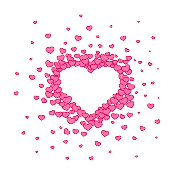 Pink hjerter baggrund med en Valentinsdag . – Stock-vektor