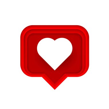 Çerçeve kalp sosyal ağ gibi. beyaz arka plan.