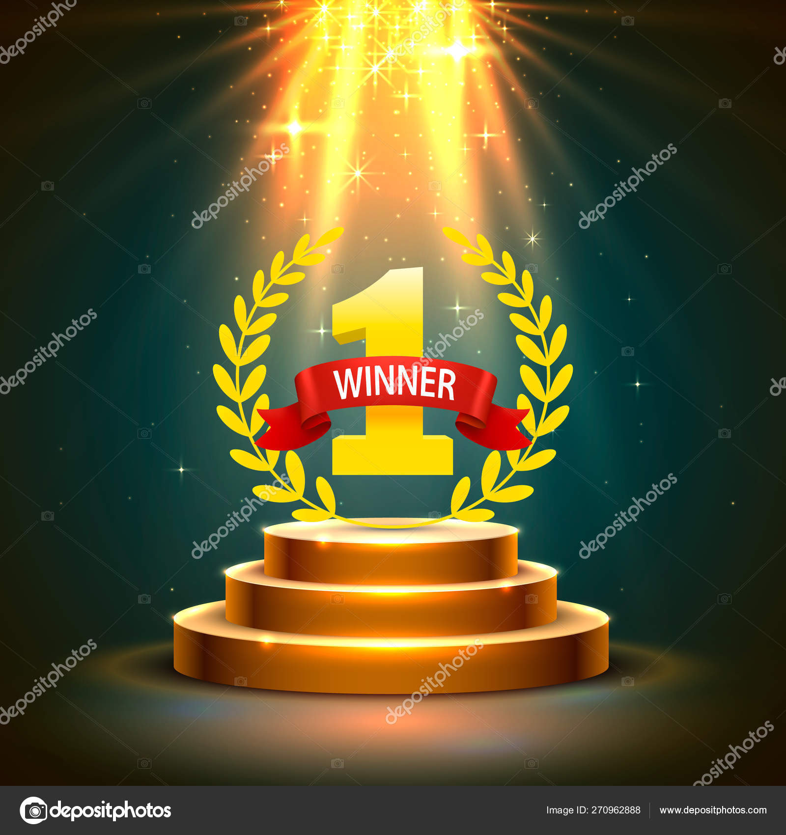 Stage Podium Scene with for Award Ceremony Stock Vector Image by  ©hobbit_art #270962888