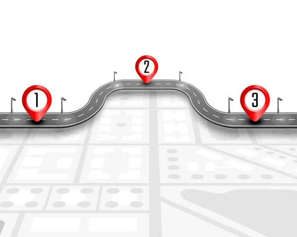 Verharde pad op de weg weg locatie achtergrond. — Stockvector