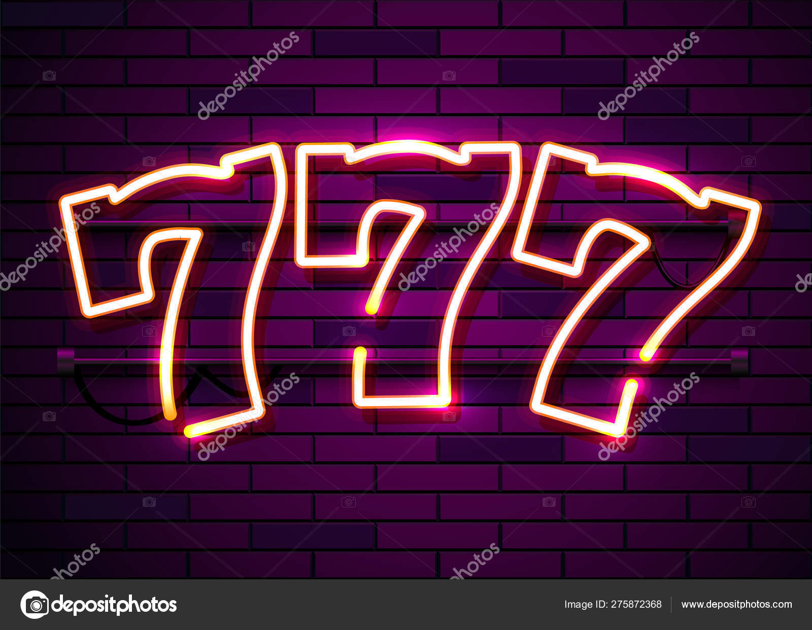 Neon 777 slots sign. Casino neon Online concept. Stock Vector Image by ©hobbit_art #275872368