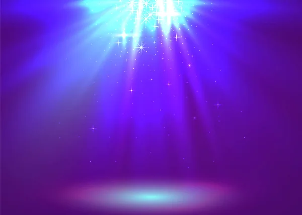 抽象的な魔法光の背景。紫のホリデイ ・ バースト. — ストックベクタ