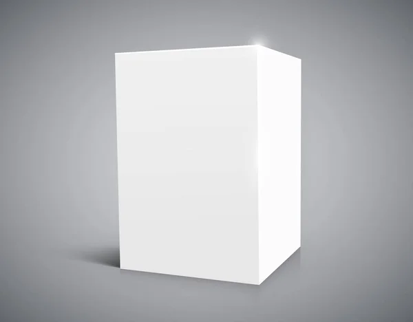 Чистий білий куб ізольовані на білому тлі. — стоковий вектор