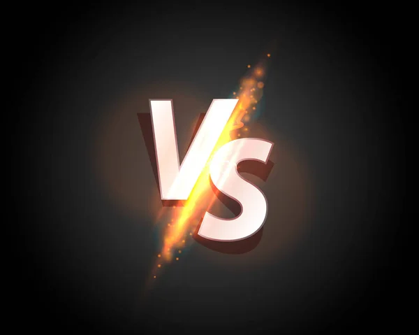 Versus copertina del gioco, banner sport vs, concetto di squadra. — Vettoriale Stock