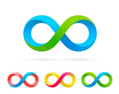 Sonsuzluk Sanatı Bilgisi Sembolü, Renk Kümesi Koleksiyonu.