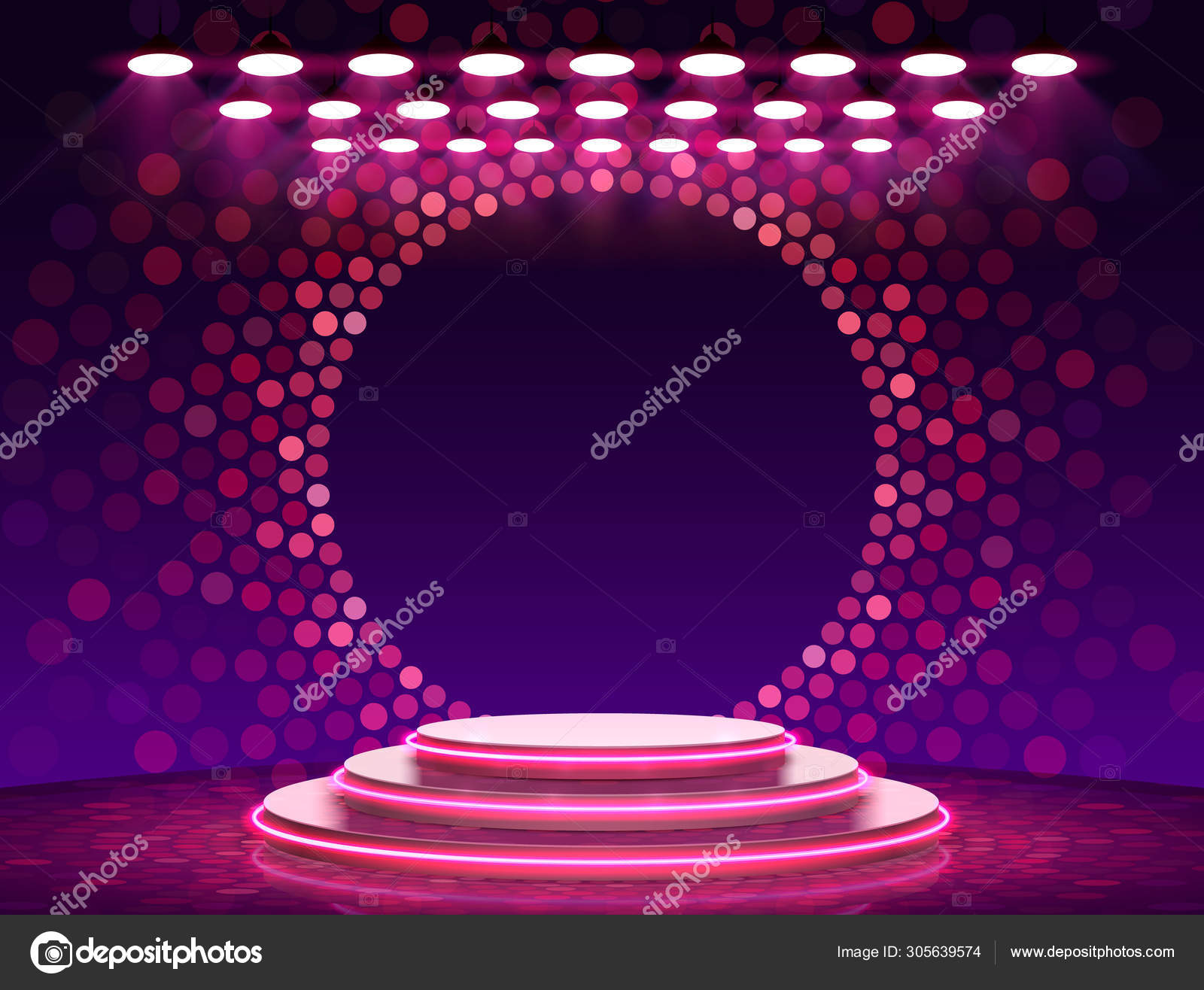 Stage Podium Scene with for Award Ceremony Stock Vector Image by  ©hobbit_art #305639574