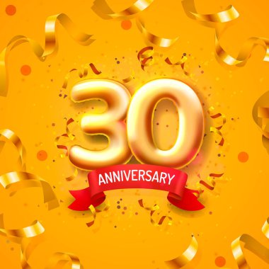 Yıldönümü balonları, 30 numara.