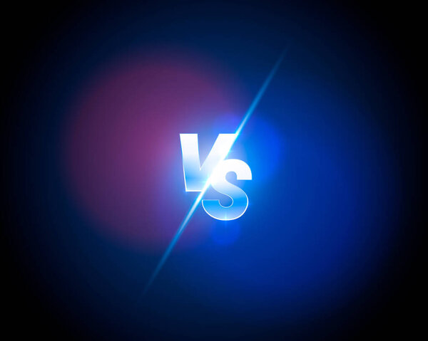 Versus game cover, banner sport vs, team concept.